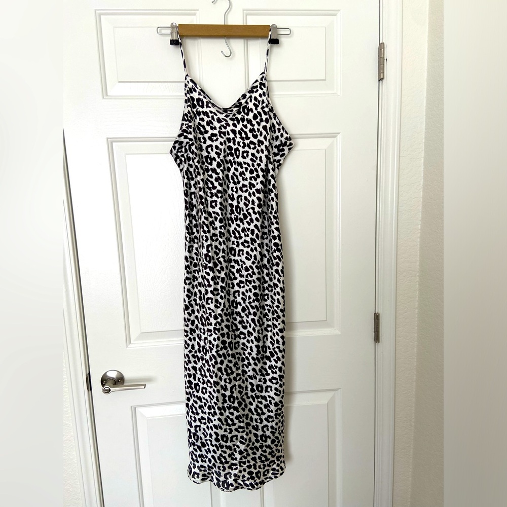Sexy Siren Aesthetic Leopard Print Slip Dress